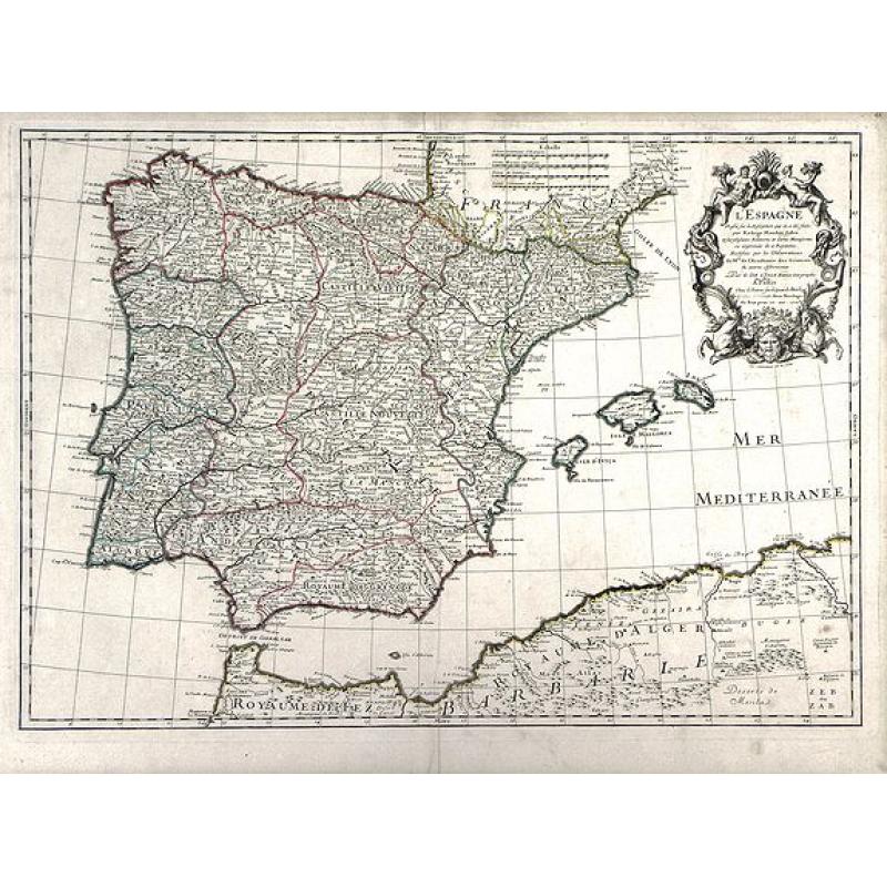 L'Espagne, dresse fur la Description qui en a ete faite par Rodrigo Mendez Sylva. . .