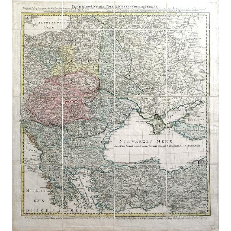 Charte von Ungarn Polen, Russland und der Turkey...