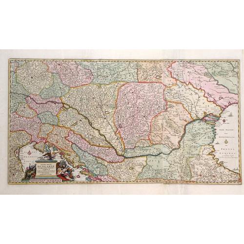 Old map image download for Totius Regni Hungariae et adjacentium Regionum Tabula. . .