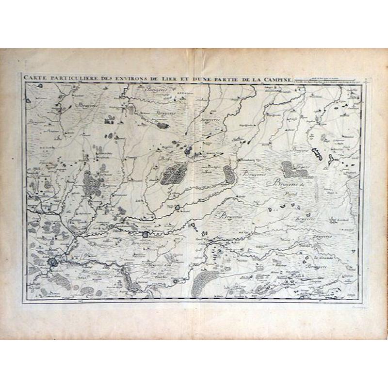 Carte Particuliere des Environs de Lier et d'Une Partie de la Campine.