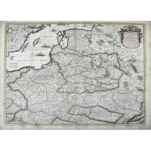 Old map image download for Regni Poloniae et Ducatus Lithuaniae, Volinae, Podoliae, Ucraniae, Prussiae et Curlandiae . . .