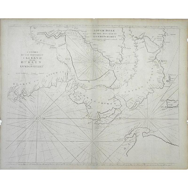 A Chart of the Seacoasts of Ireland from Dublin to London-Derry. . .