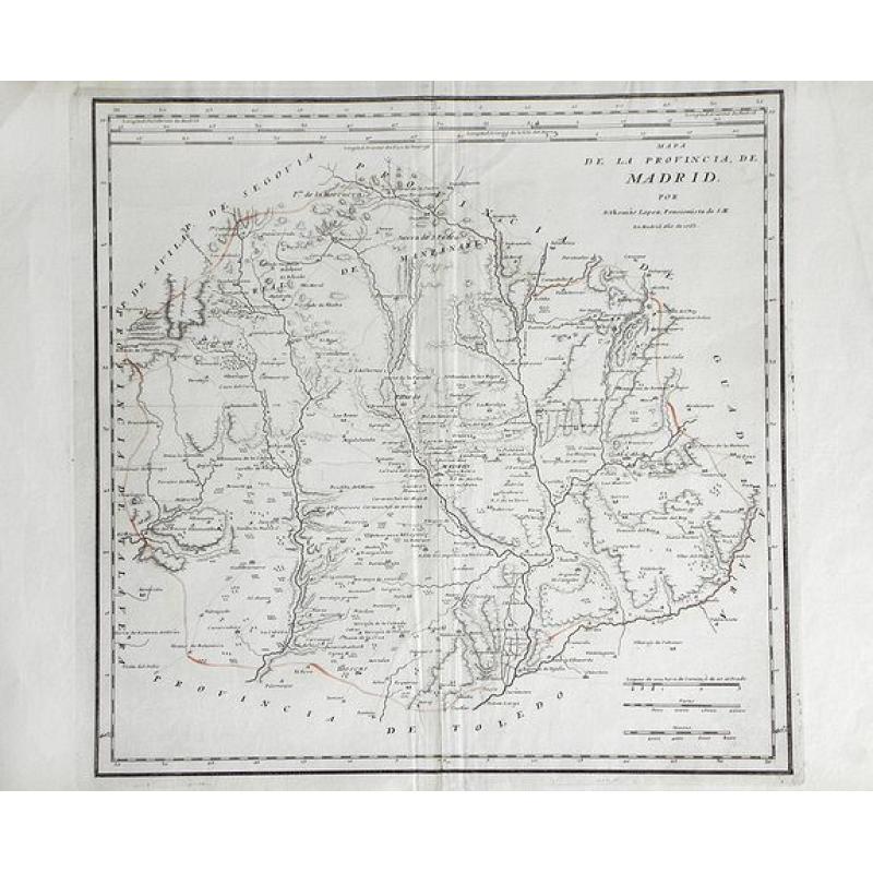 Mapa de La Provincia, de Madrid. . .