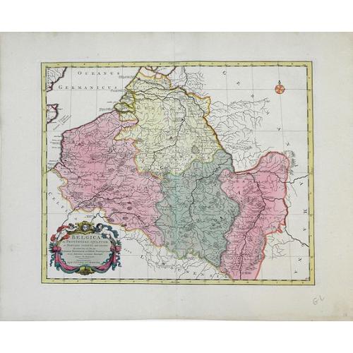 Old map image download for Belgica in Provincias Quatuor et Populos Viginti aut circiter. . .