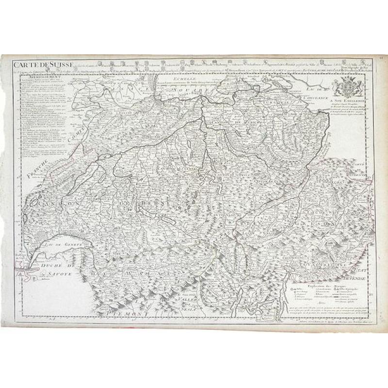 Carte De Suisse.