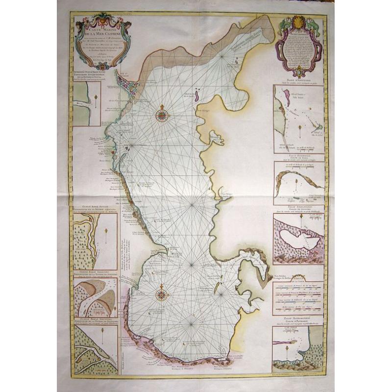 Carte marine de la Mer Caspienne...
