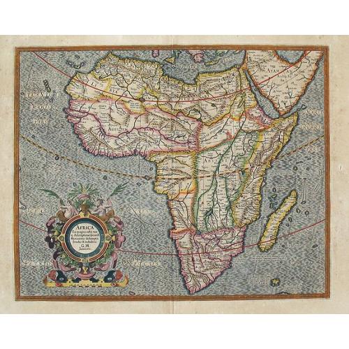 Old map image download for Africa ex magna orbis terre descriptione Gerardi Mercatories desumpta studio & industria G.M. Juniorius 