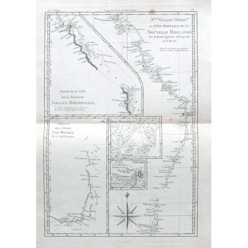 Old map image download for Nlle Galles Merid.le ou Côte Orientale de la Nouvelle Hollande. . .