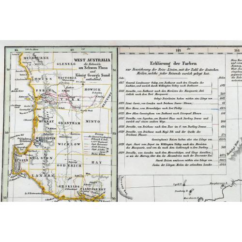 Old map image download for Karte von dem Südöstlichen Theile Australia's zur Übersicht der Entdeckungen im Innern von Neu Süd Wales bis zum Jahre 1832.