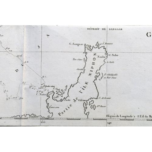 Old map image download for Carte des Découvertes Faites en 1787 dans les Mers de Chine et de Tartarie par les Frégates Françaises la Boußole et l'Astrolabe depuis leur Départ de Manille. . .