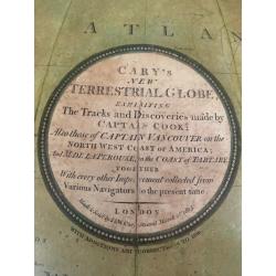 Cary's New Terrestrial Globe Exhibiting The Tracks and Discoveries made by Captain Cook; Als...