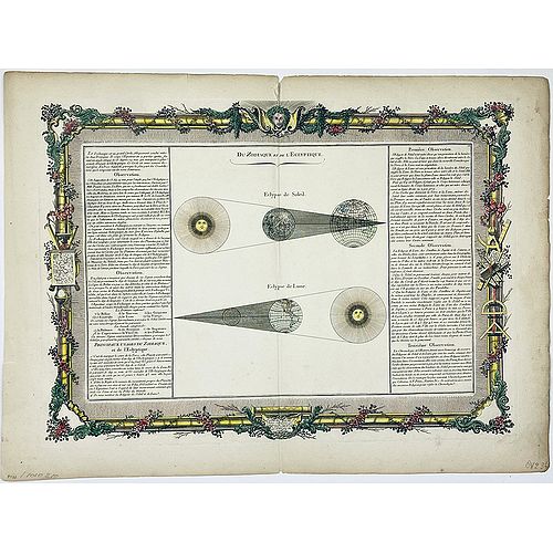 Old map image download for De la Geologie. Du Zodiaque et du L' Eclyptique, Explication des Saisons. [Lot of 3 maps]
