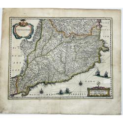 [ Lot of 4 maps] Western Spain with Gibraltar.