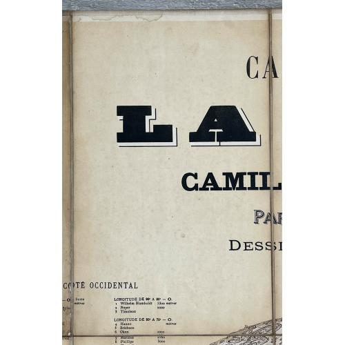 Download a free HR-image of  Carte générale de la lune / dressée sous la direction de Camille Flammarion ; par C. M. Gaudibert ; dessinée par Léon Fenet
