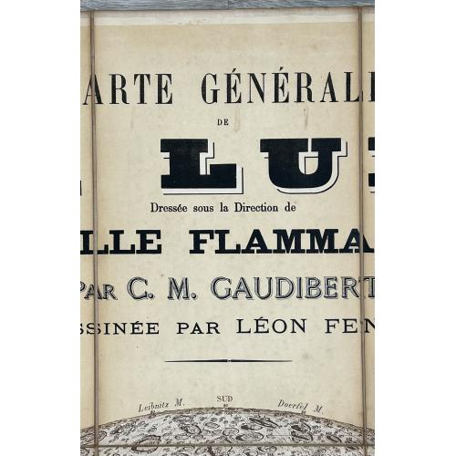 Download a free HR-image of  Carte générale de la lune / dressée sous la direction de Camille Flammarion ; par C. M. Gaudibert ; dessinée par Léon Fenet