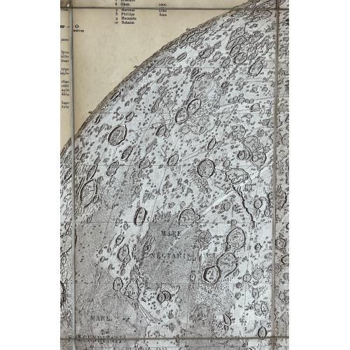 Download a free HR-image of  Carte générale de la lune / dressée sous la direction de Camille Flammarion ; par C. M. Gaudibert ; dessinée par Léon Fenet