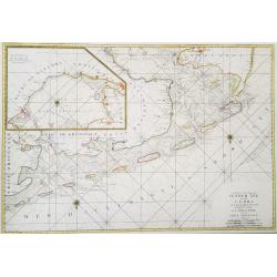 Carte des Entrees du Suyder-Zee et de lEmbs ... entre la Hollande et la Frise Orientale