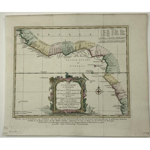 Old map image download for [Lot of 14 maps] Carte Generale de la Coste de la Guinée. Plus a map of the Gulf of Guinea on 2 sheets by Rigobert Bonne and 6 other maps of the Gulf of Guinea