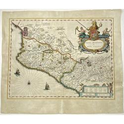 [Lot of 7 maps and gravure] Nova Hispania et Nova Galicia. [with map of Guatamala]