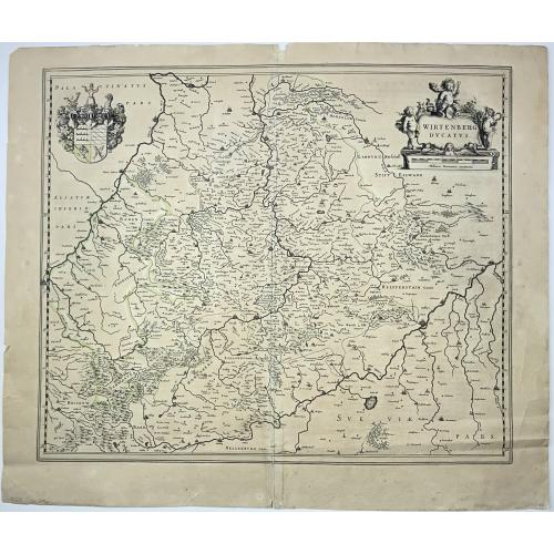 Old map image download for [Lot of 6 Maps of Germany] PALATINATUS BAVARIAE.