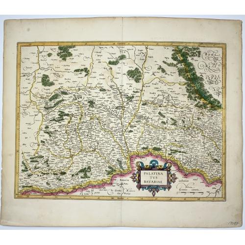 Old map image download for [Lot of 6 Maps of Germany] PALATINATUS BAVARIAE.