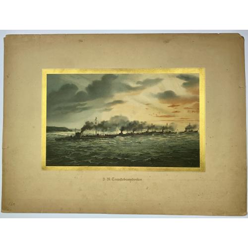 Old map image download for [Lot of 7 Maritime prints] Deutschland zur See 1902
