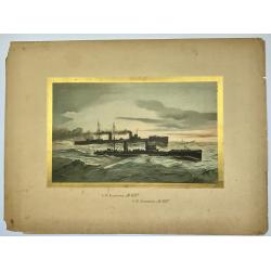 [Lot of 7 Maritime prints] Deutschland zur See 1902