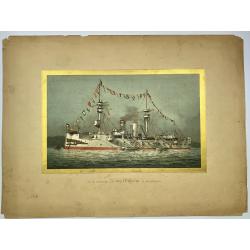 [Lot of 7 Maritime prints] Deutschland zur See 1902