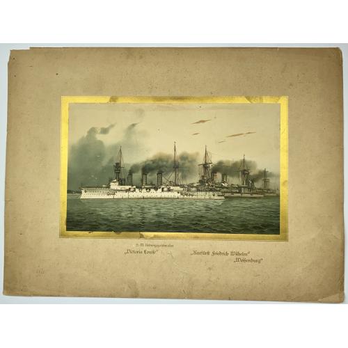 Old map image download for [Lot of 7 Maritime prints] Deutschland zur See 1902