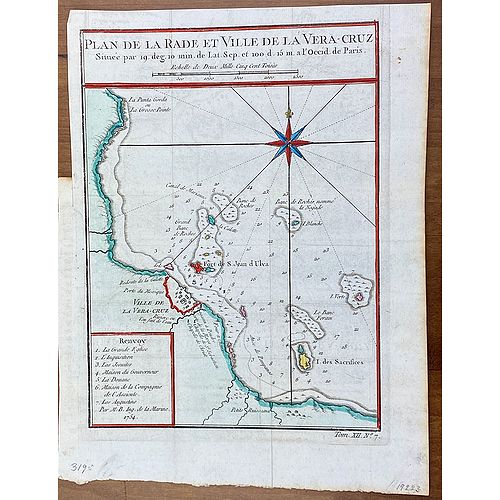 Old map image download for [Lot of 22 maps / prints] Kaart van Mexico en Nieuw Granada in de Spaansche West-Indien.