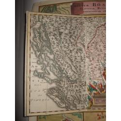 Serbia/Bosnia Wallmap,- Theatrum belli inter imperat. Carol VI et sult. Achmet IV in partibus regnorum Serviae et Bosniae ex authenticis subsidys delineatum a Ioh. Fr. Ottingero.
