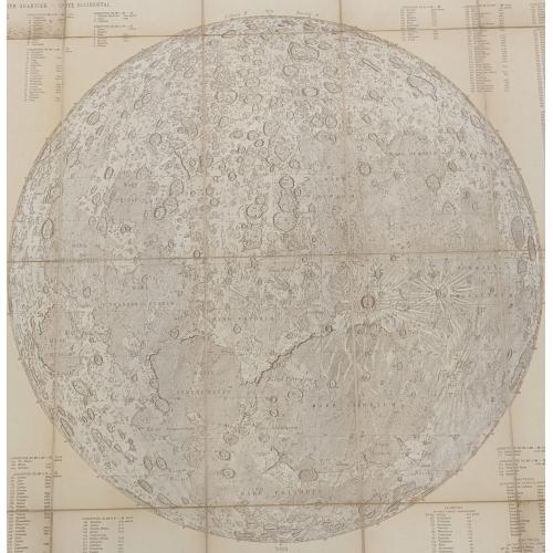 Download a free HR-image of  Carte générale de la lune / dressée sous la direction de Camille Flammarion ; par C. M. Gaudibert ; dessinée par Léon Fenet