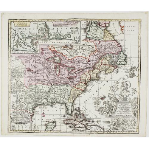 Old map image download for Accurata delineatio celeberrimae Regionis Ludovicianae vel Gallice Louisiane ol Canadae et Floridae. . .