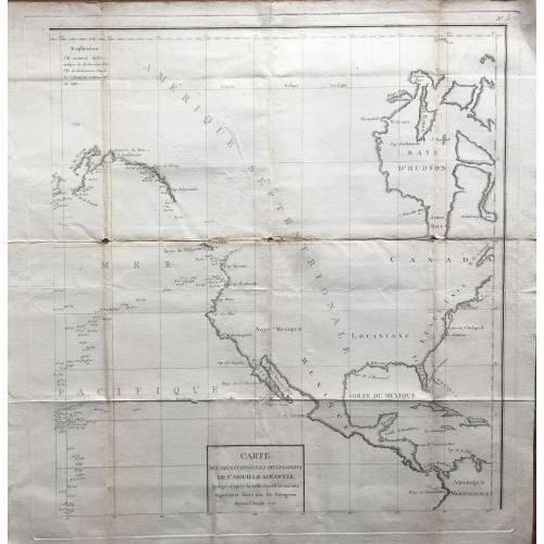 Old map image download for Carte des Déclinaisons et Inclinaisons de L'Aiguille Aimantée..Table 5.