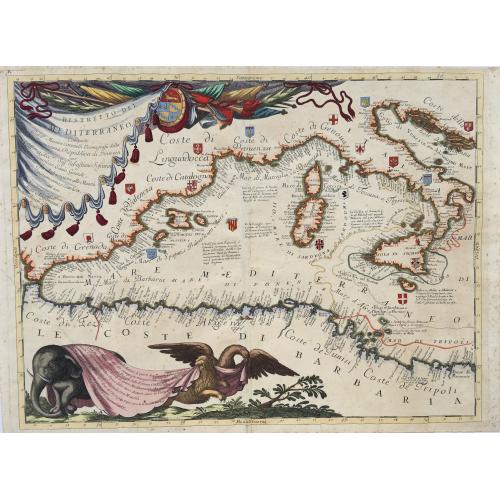 Old map image download for Ristretto del Mediterraneo...