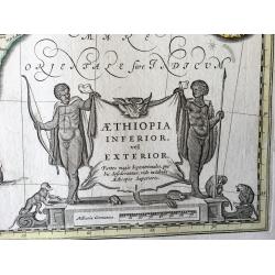 Aethiopia Inferior vel Exterior. Partes magis Septentrionales, quae hic desiderantur, vide in tabula Aethiopiae Superioris.