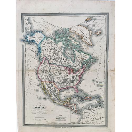 Old map image download for AMERICA SETTENTRIONALE con tutte le ultime scoperte