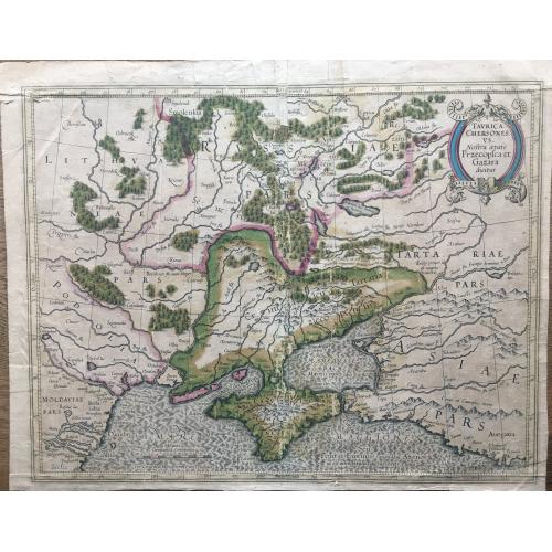 Old map image download for Taurica Chersonesus, Nostra aetate Przecopsca, et Gazara dicitur